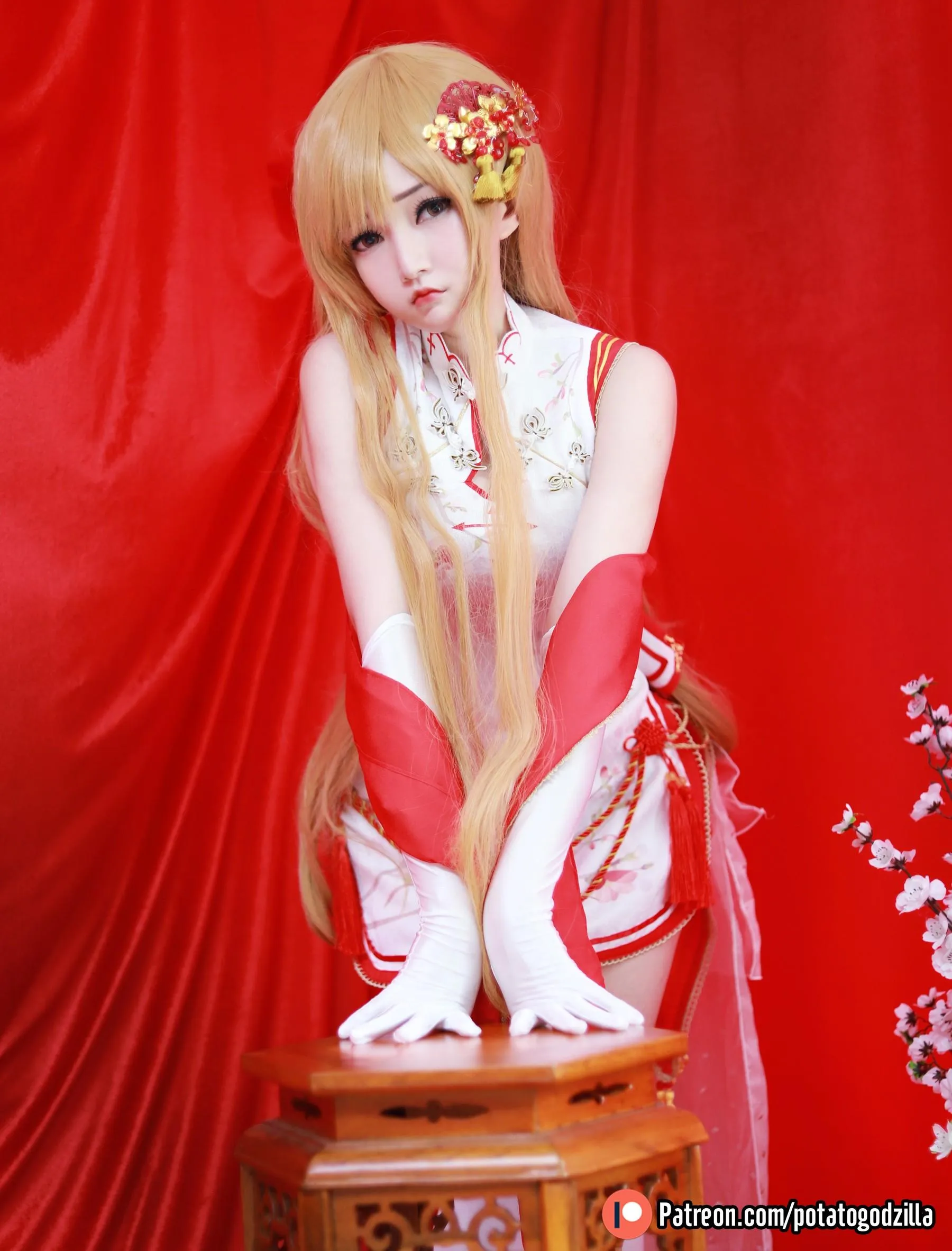 Potato Godzilla – NO.73 Asuna Yuuki Qipao [53P]插图7